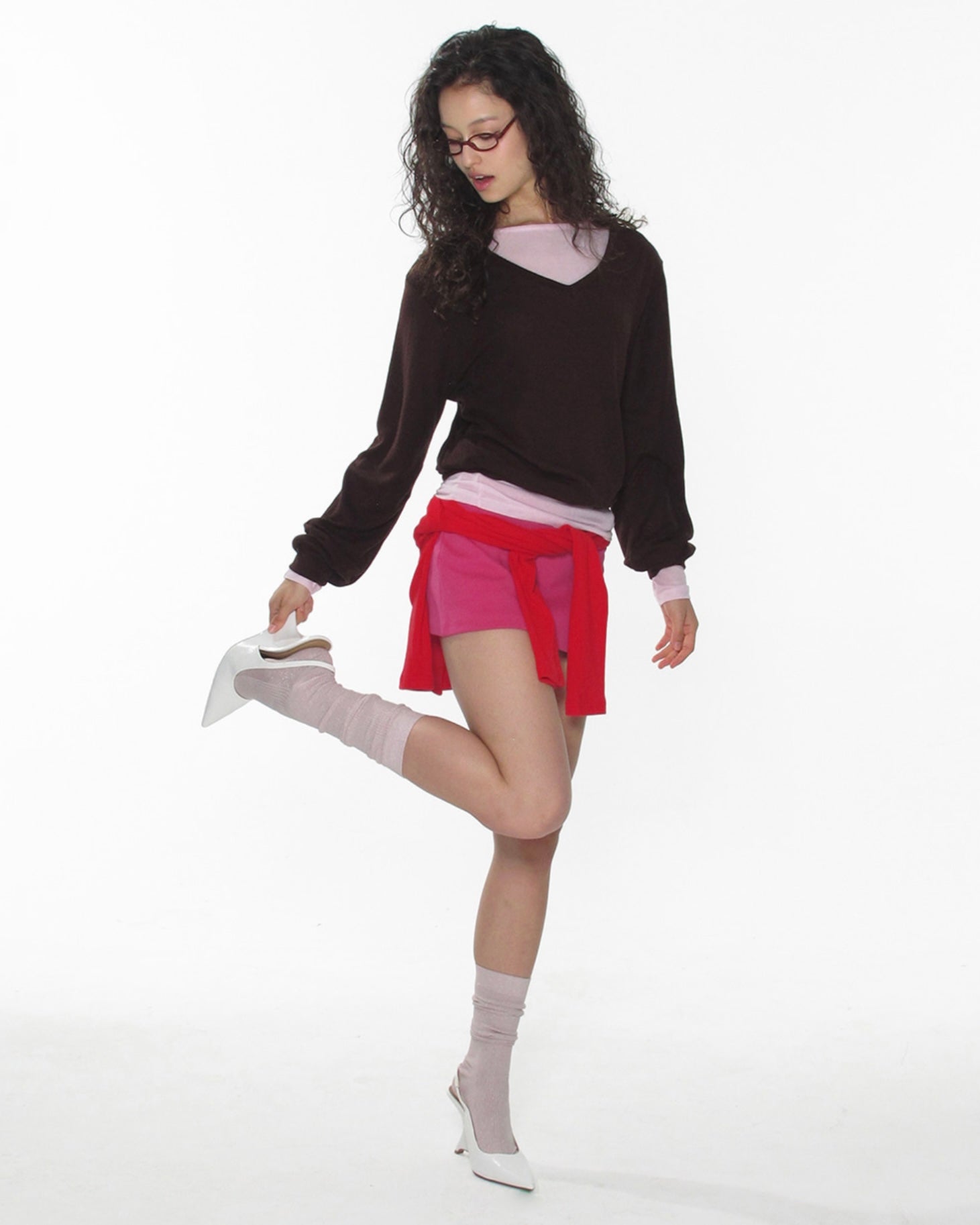 【CRANK】SOFT V-NECK KNIT