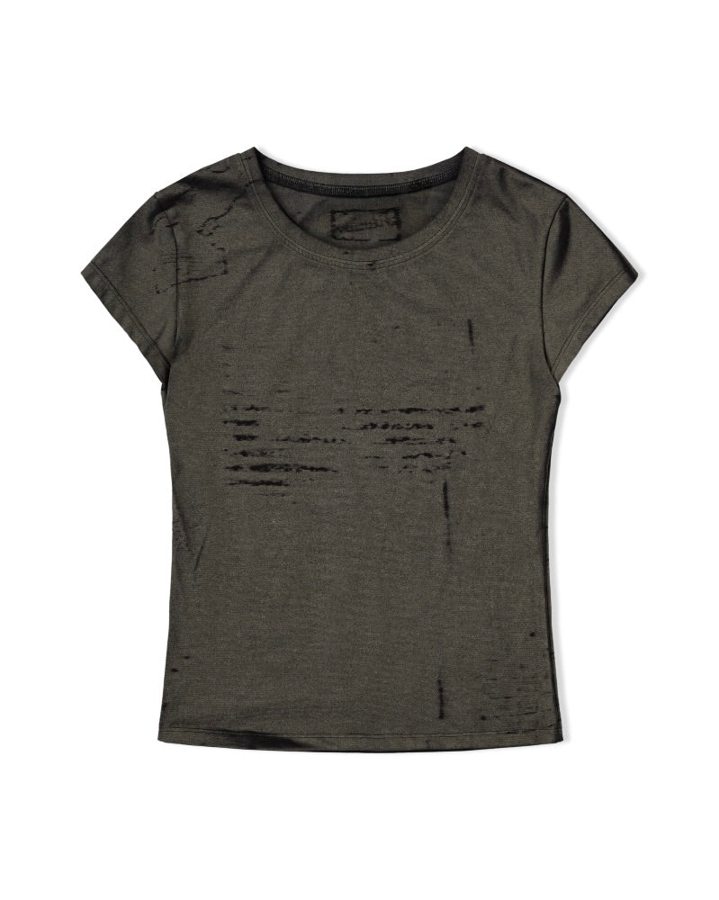 【bonienkiye】Laser-Etched Tee