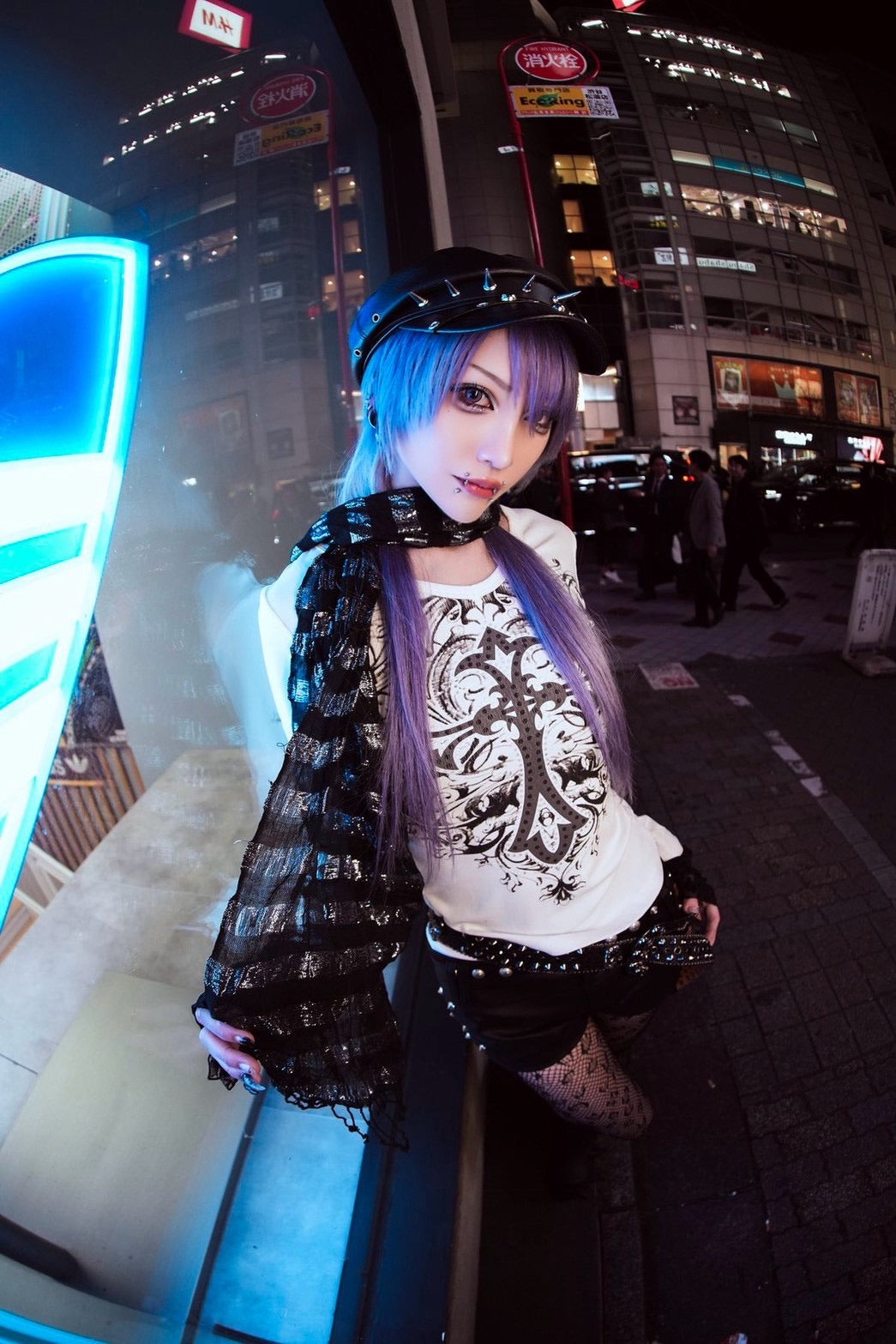 国際配送【BABY09】 vintage cross stone long sleeve