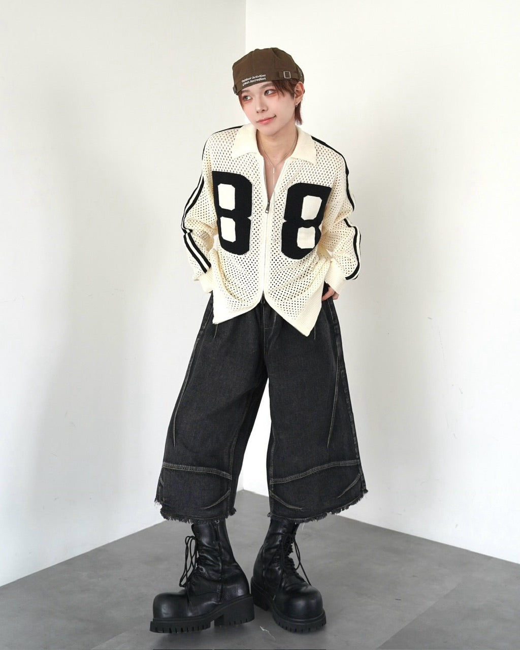 受注制【LUV CODE】max wide bermuda pants (2color)
