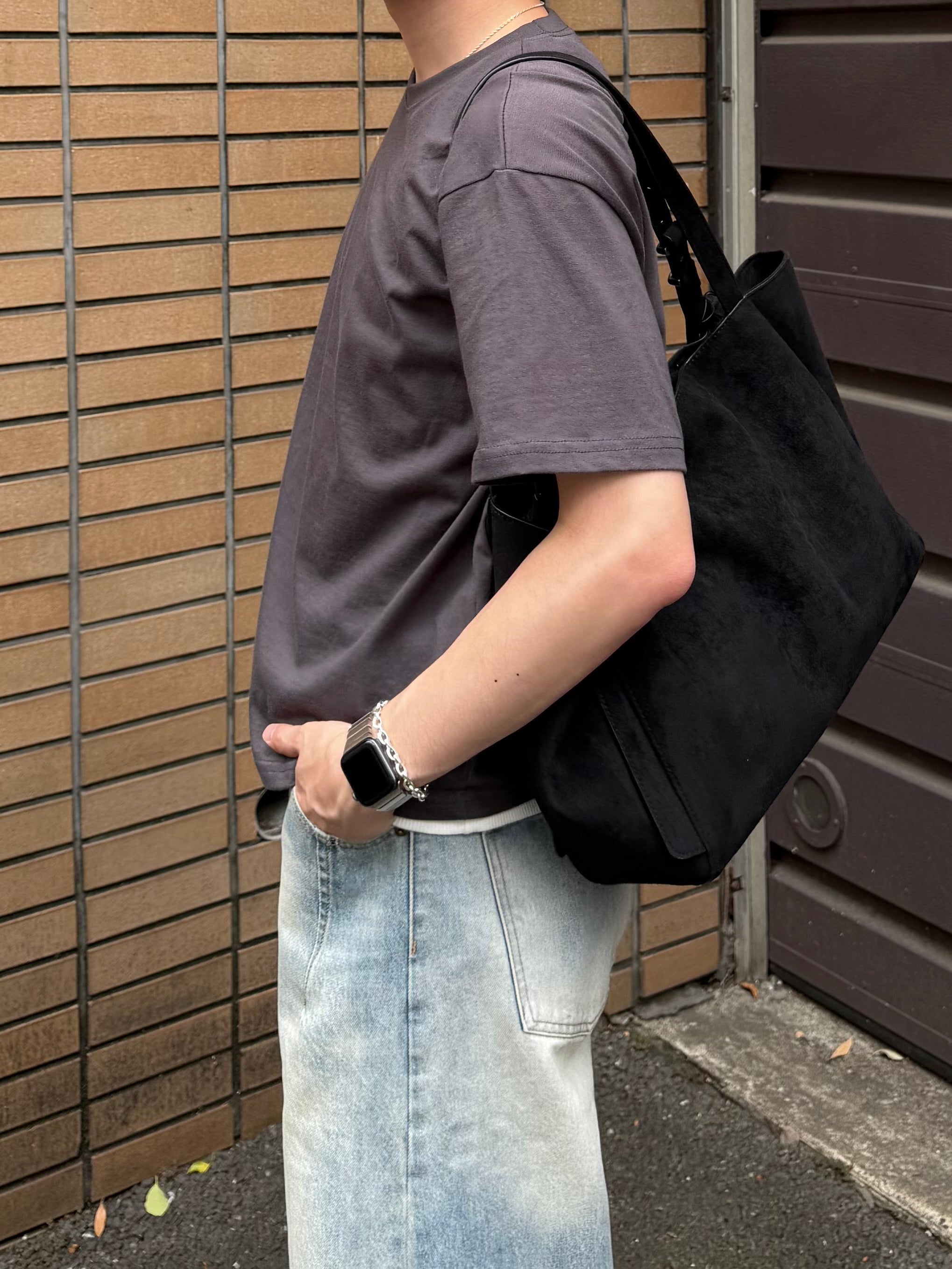 東京店WEB限定受注制【Chikashitsu +】cropped box tee (4color)