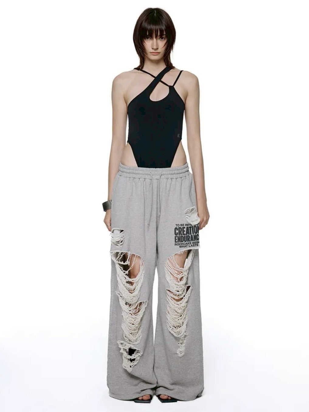 【ROCK CAKE】Creation Damage Jogger