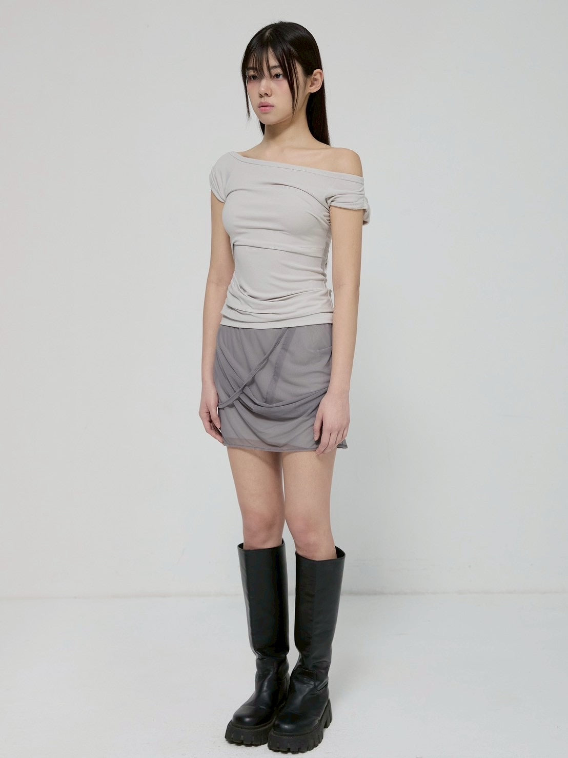 6/22 21:00発売【FLAREUP】Draped Top