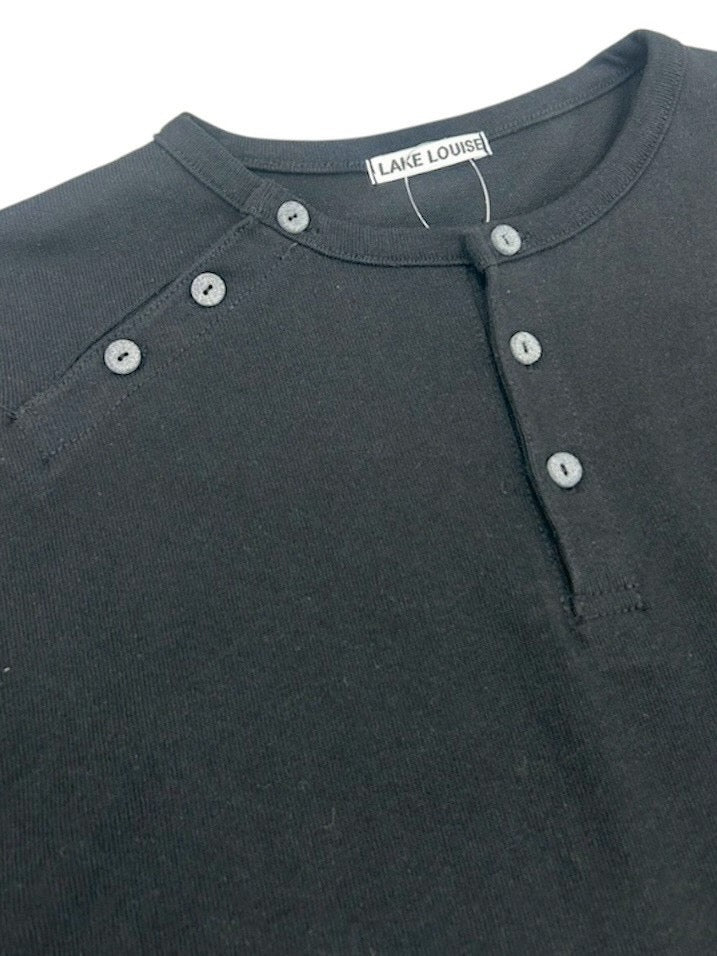 受注制【nmtc+】double button henley neck long sleeve (2color)