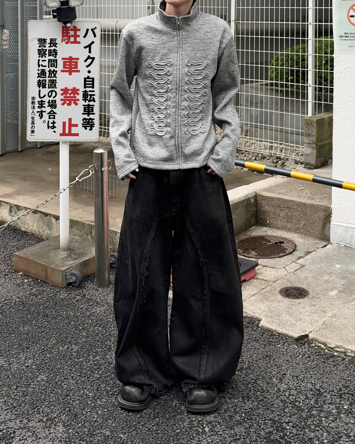 大阪店WEB限定受注制【Chikashitsu +】napoleon details zip-up (2color)