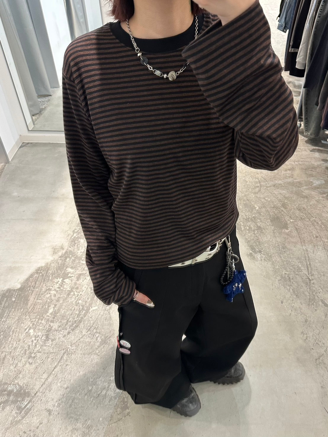 4/4 20:00発売【youll】basic border long sleeve tee (2color)