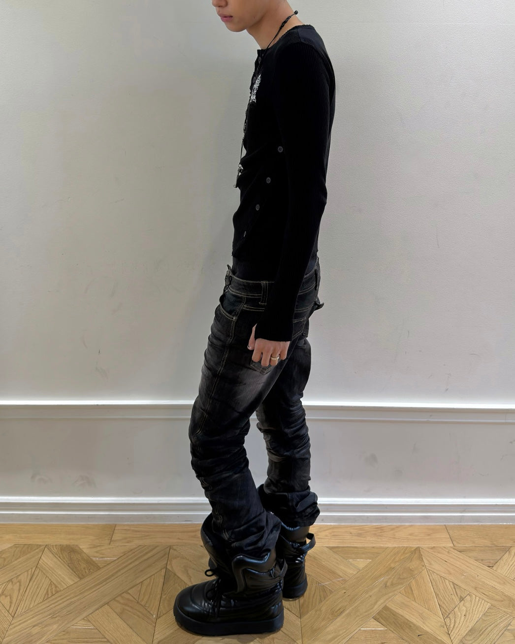 【LECYTO】Sacred Thorn Ribbed Top