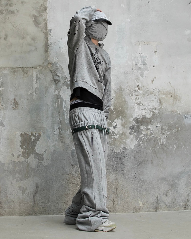 【roaringrad】Layered Waist Sweat Pants