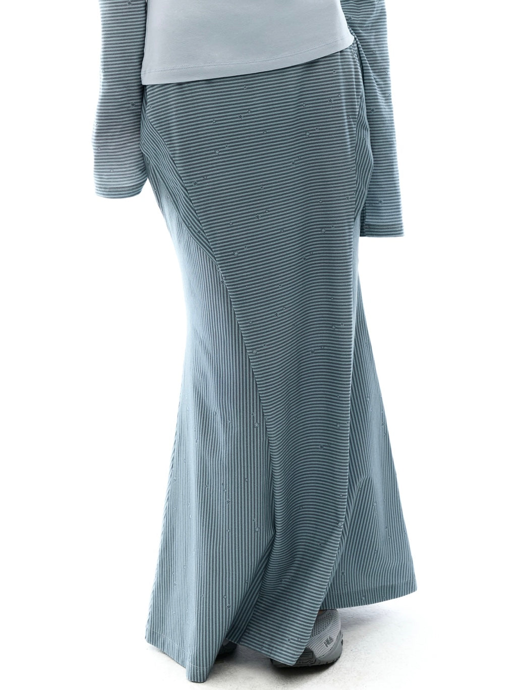 【OJOS】Side Panel Mermaid Maxi Skirt