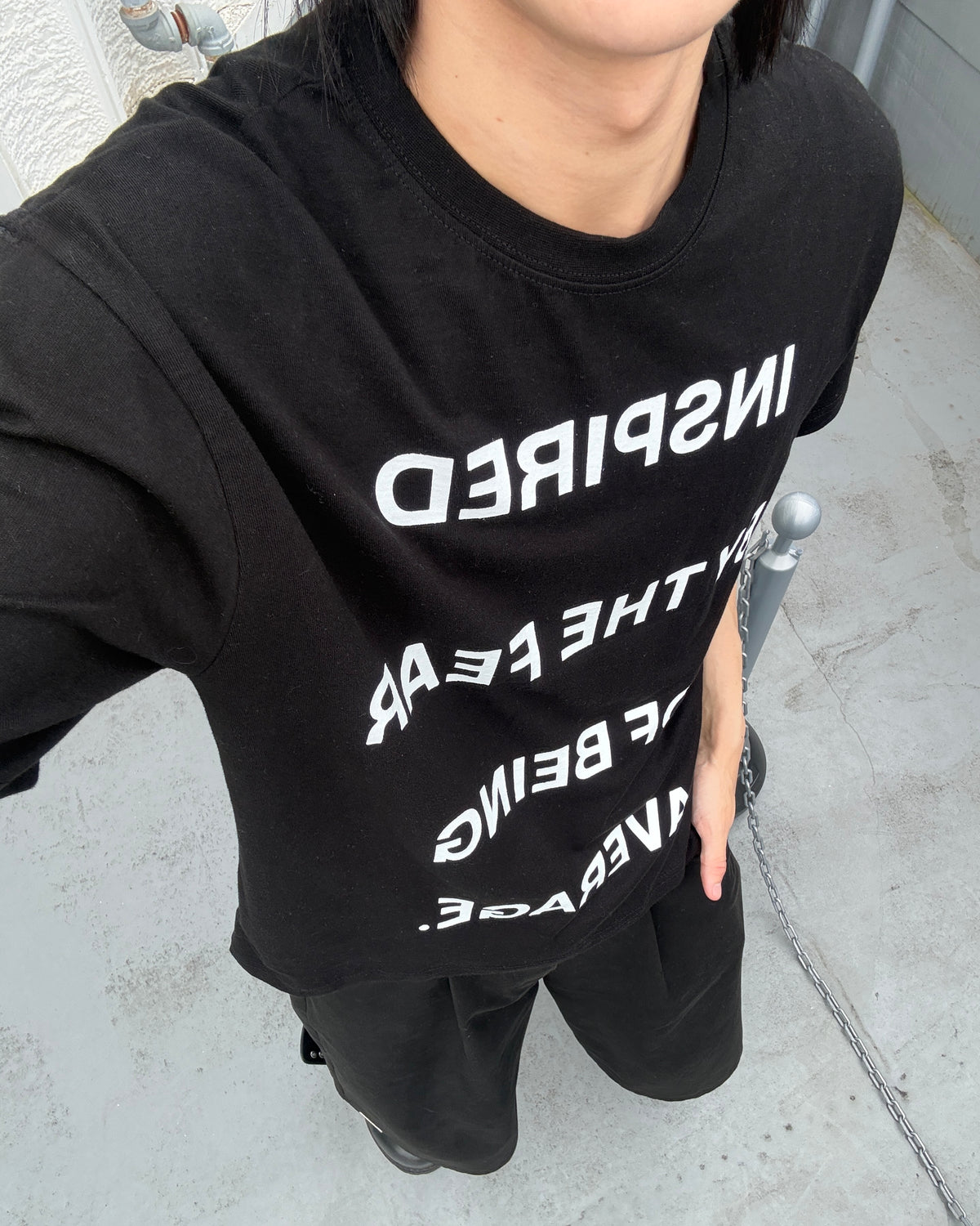 受注制【youll】message tee (3color)
