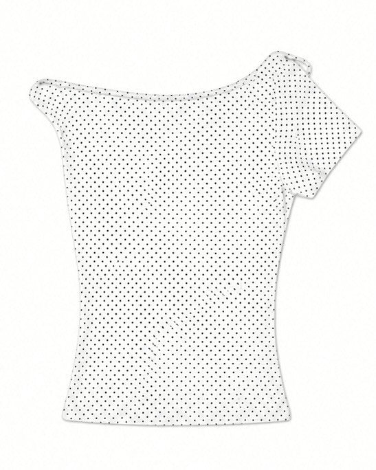 渋谷109店WEB限定受注制【nmtc+】Dot Ribbon Neck Tee (3color)