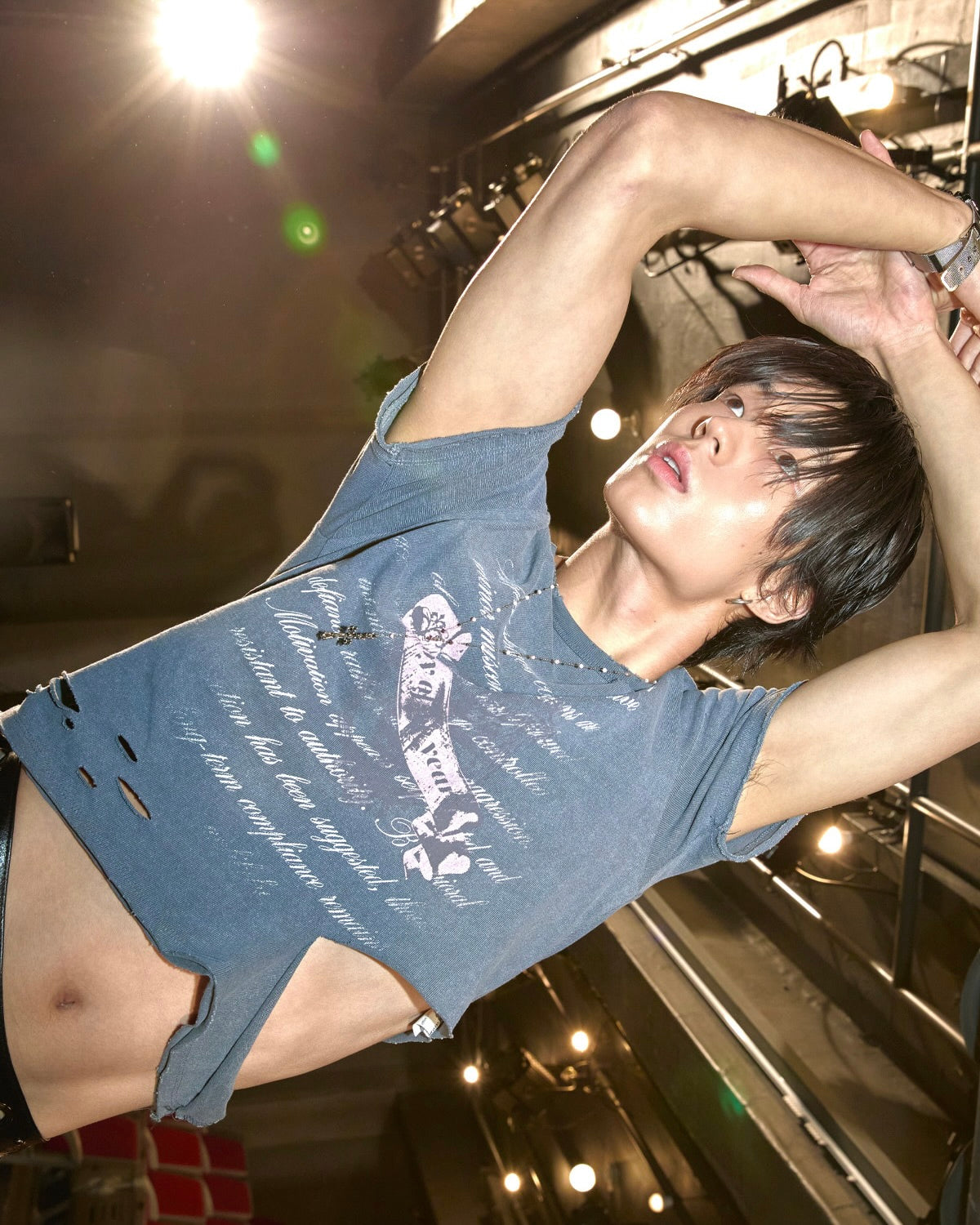 【LECYTO】Pigment Rupture T-Shirt