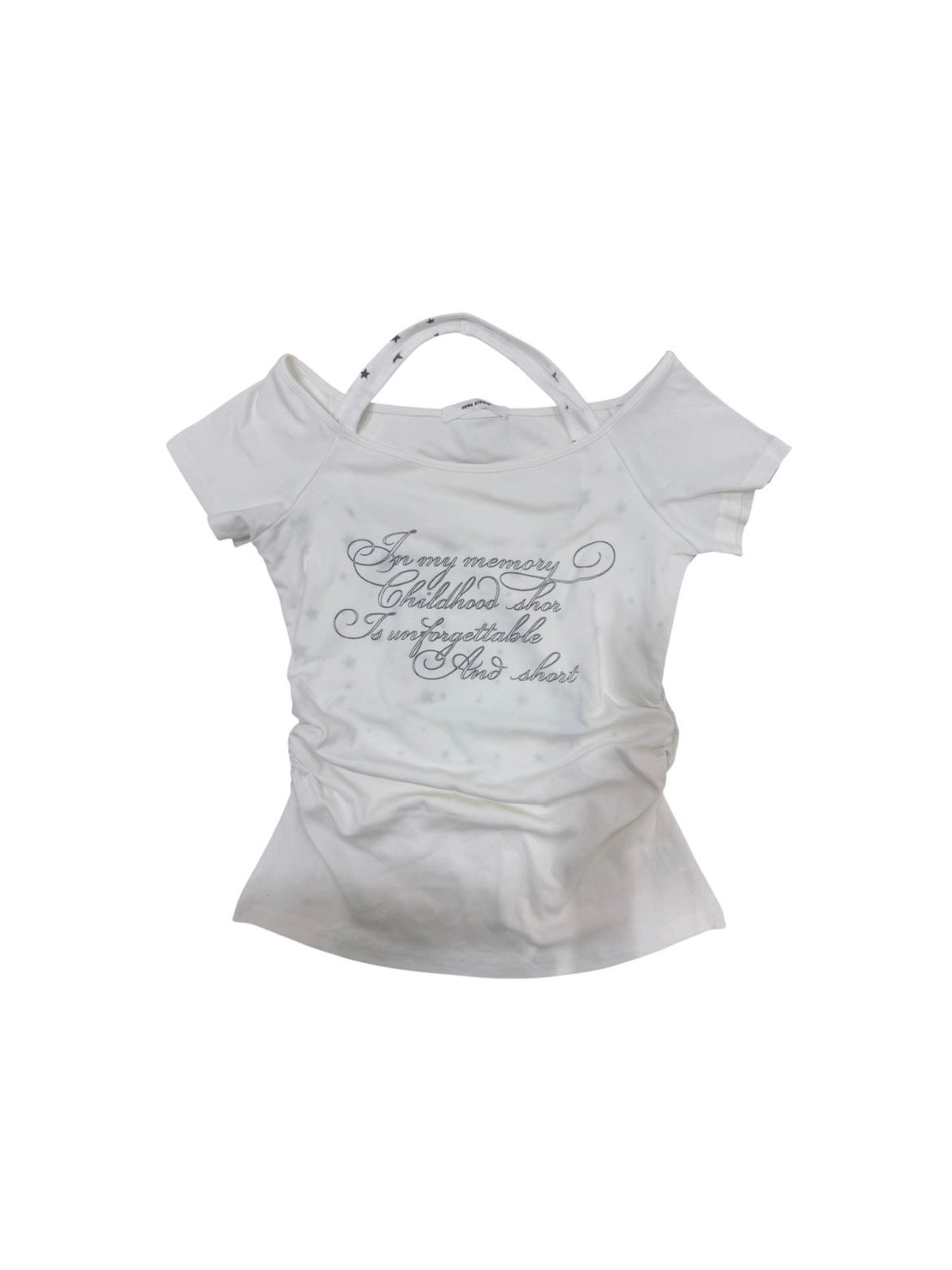 6/19 20:00発売 受注制【nmtc+】Bijou Halter Layered Tee (3color)