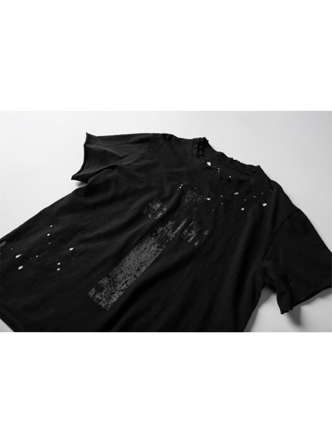 【roaringrad】Cross Damage Slub T-Shirt