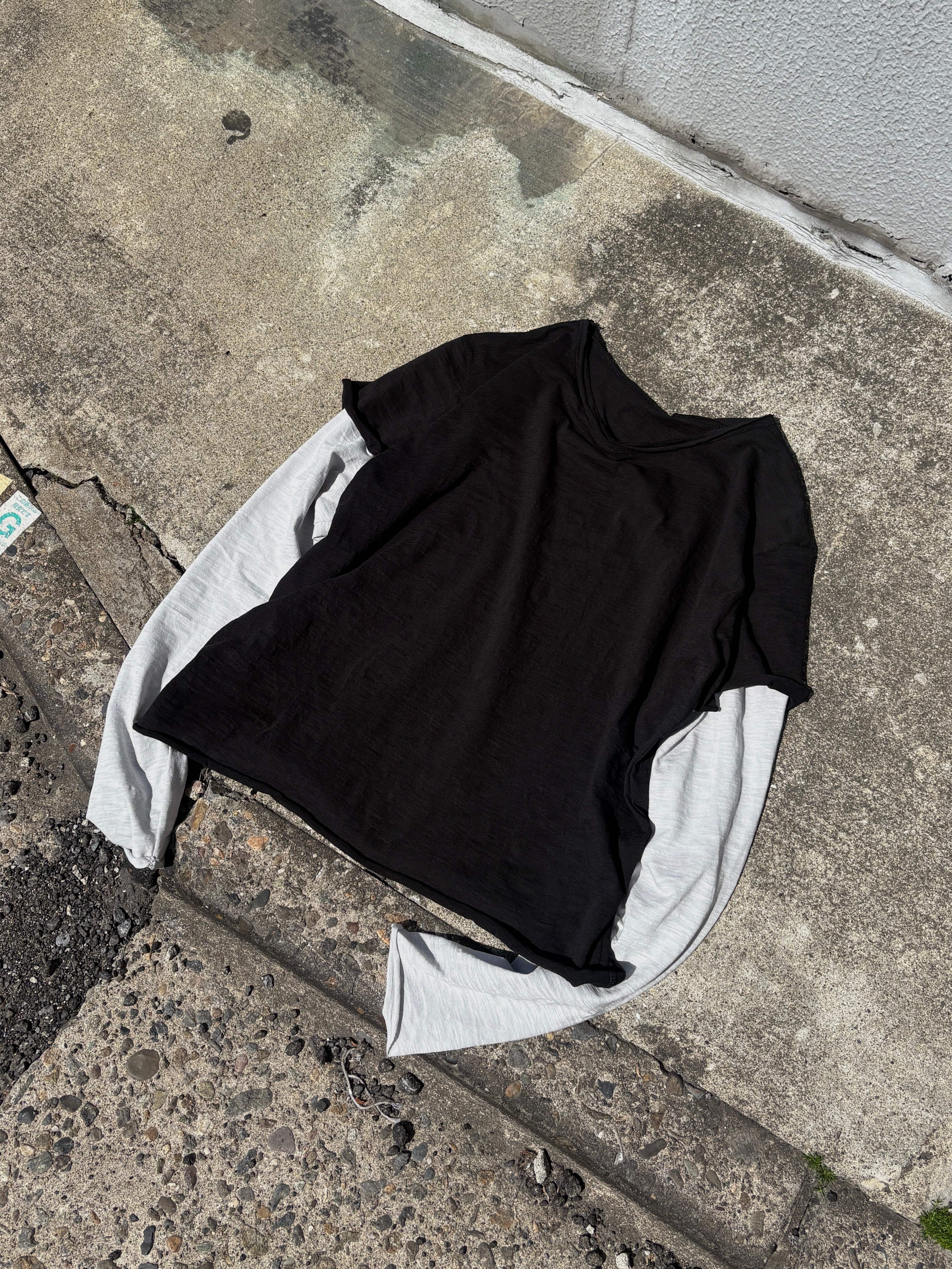 【youll】layered long sleeve tee (2color)