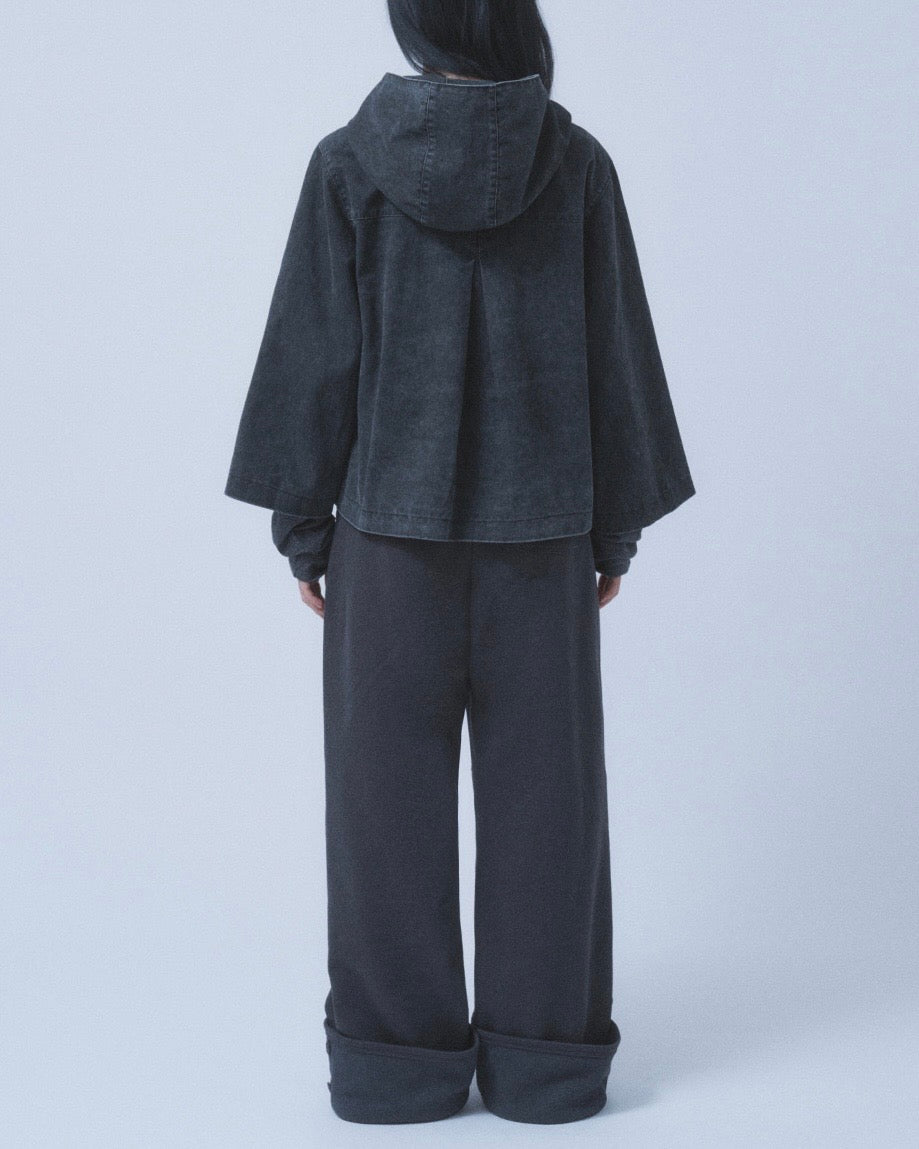 【TUOMIO】ROLL-UP BUTTON SWEATPANTS