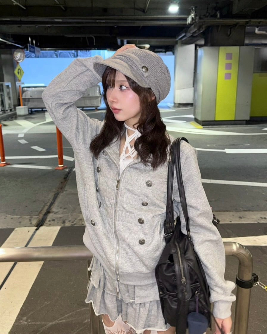 大阪店 WEB限定 受注制【Never mind the XU】Noir Napoleon Zip Top