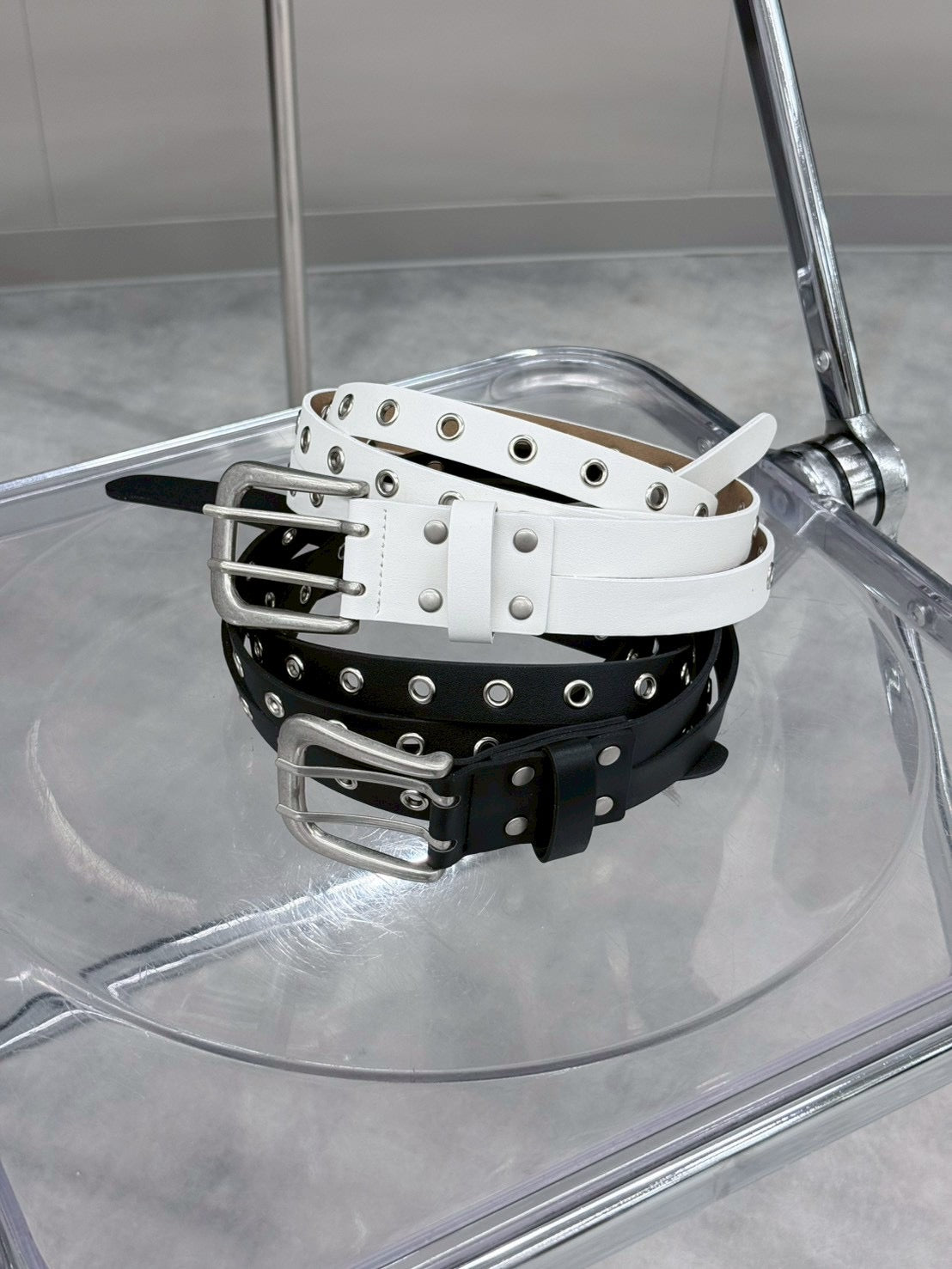 6/5 20:00発売 受注制【nmtc+】Double Strap Long Belt (2color)