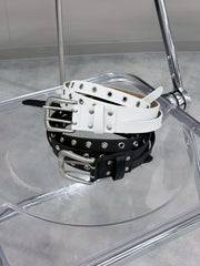 6/5 20:00発売 受注制【nmtc+】Double Strap Long Belt (2color)