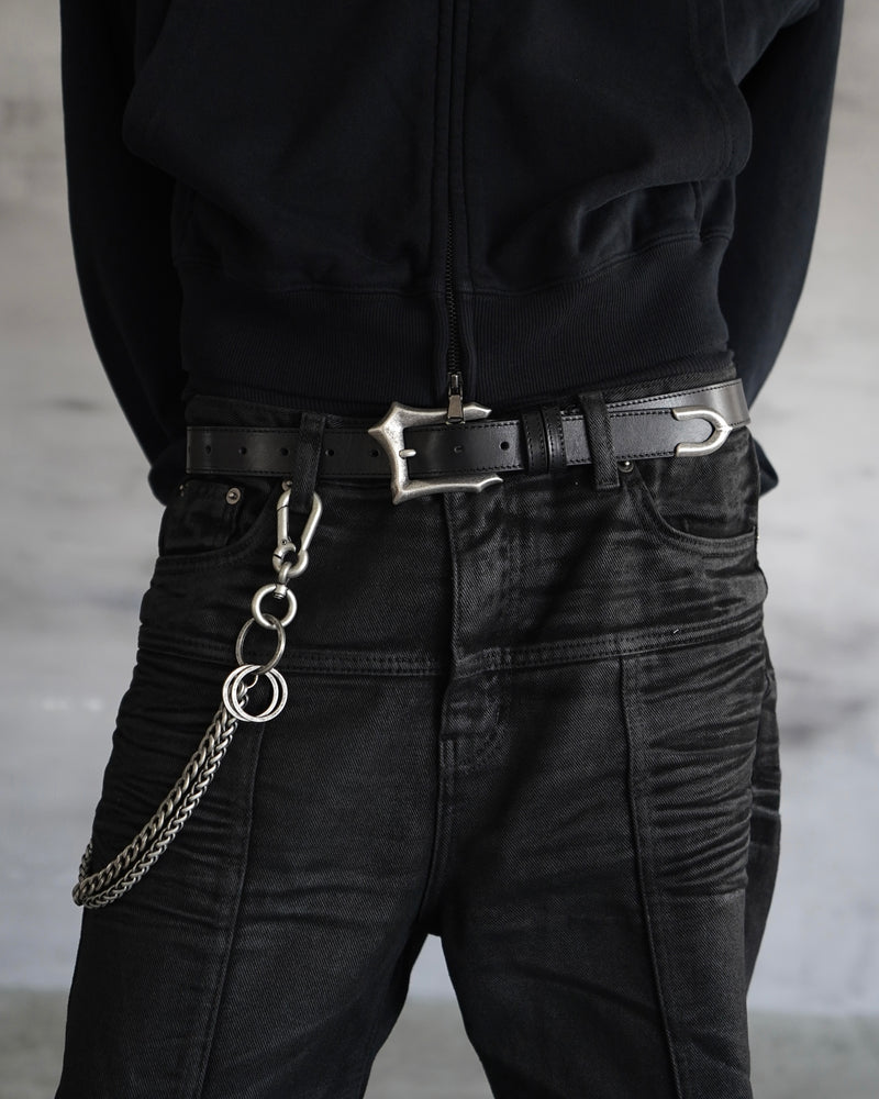 【CHIKASHITSU PLUS HIGH】Gothic leather buckle belt