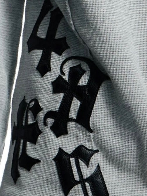 【DND4DES】Henley Collar Patch Long Sleeve