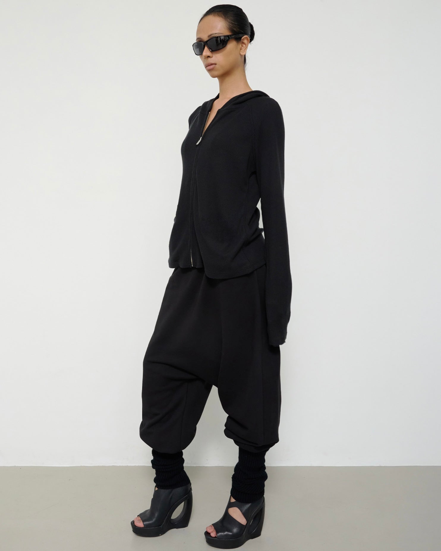【NACHE】Shirred Hem Baggy Sweatpants[SP-01]