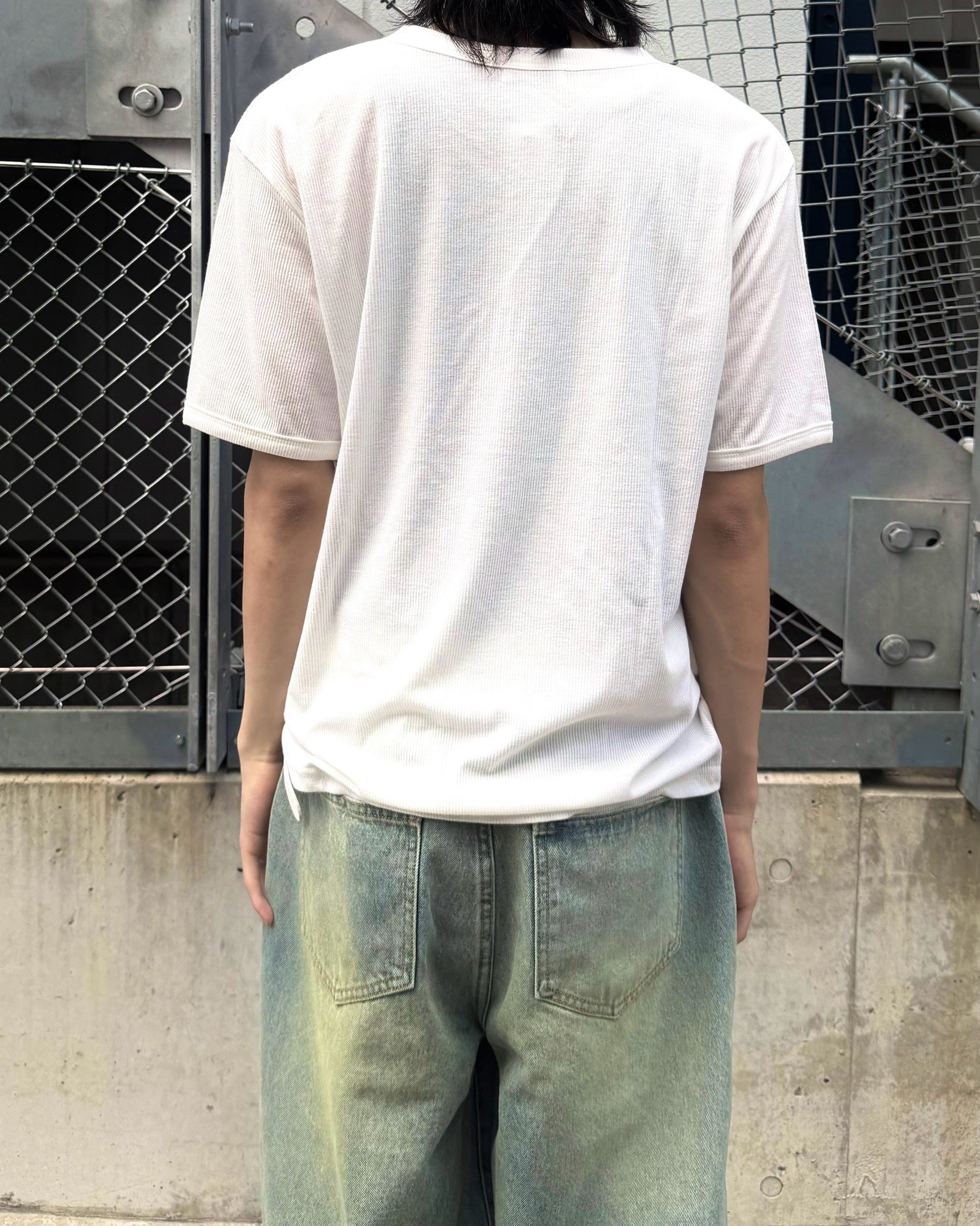 受注制【nmtc+】Half Zip-Up Slim Tee (3color)