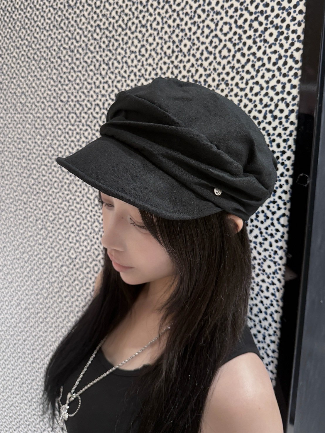 受注制【nmtc+】Rivet Shirring Casquette (2color)