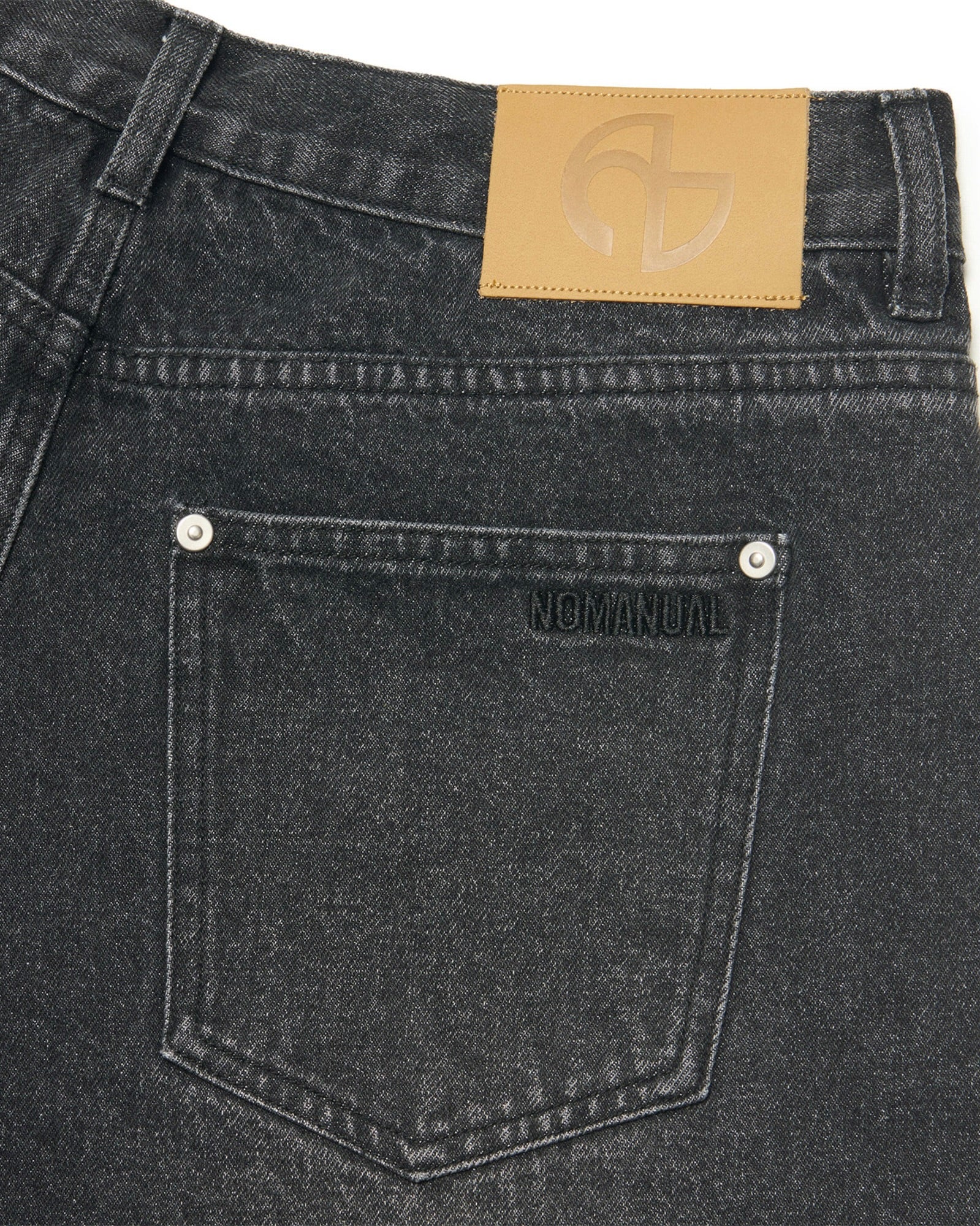 【NOMANUAL】BASIC WASHED DENIM PANTS