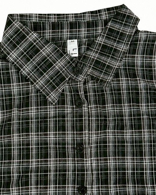 受注制【nmtc+】Drawstring Check Shirt