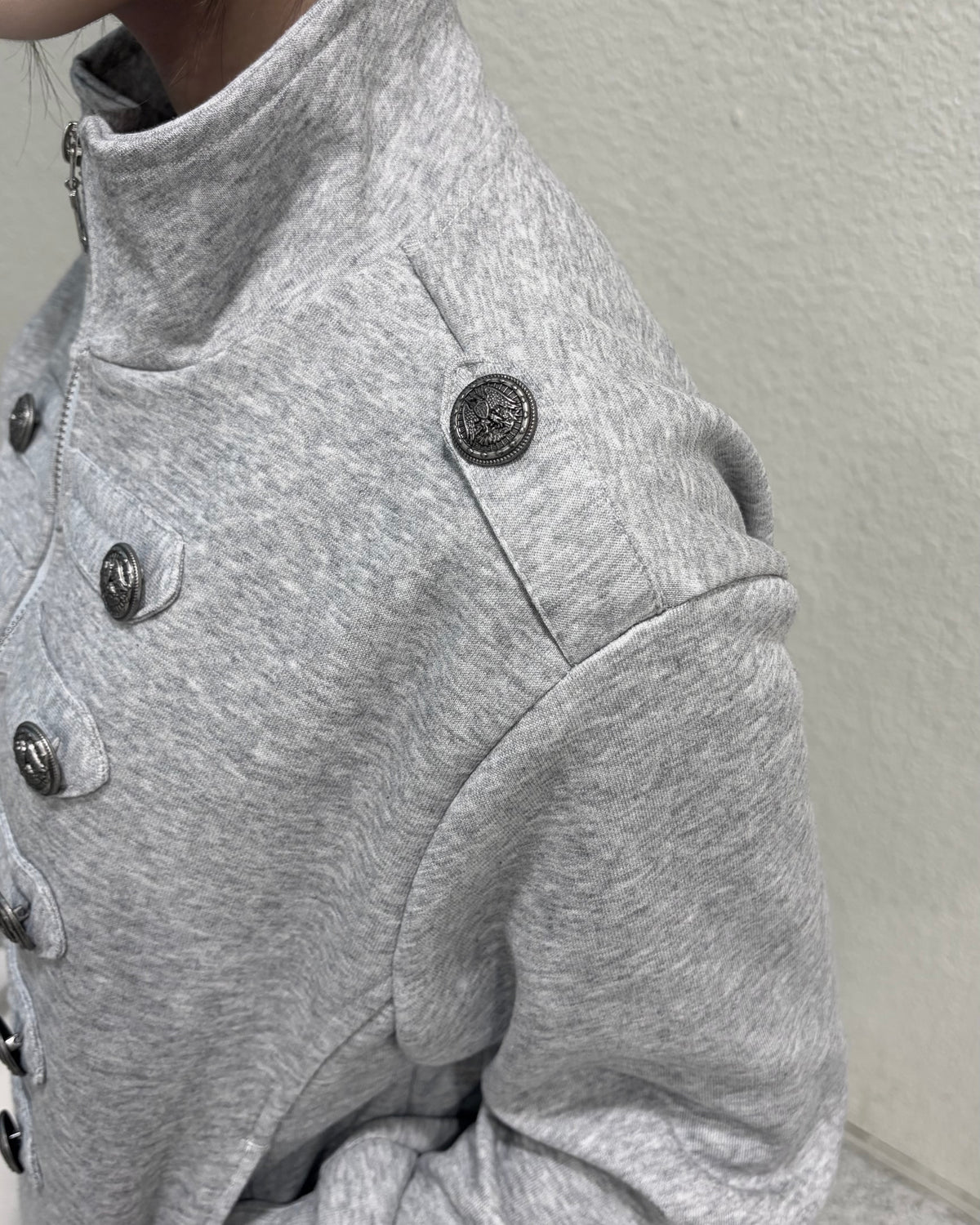 受注制【nmtc+】high neck napoleon zip up jacket (2color)