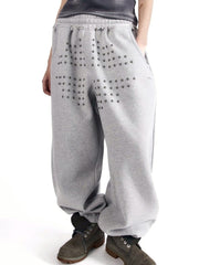 【AAKAM】Go-Cross Studded SweatPants