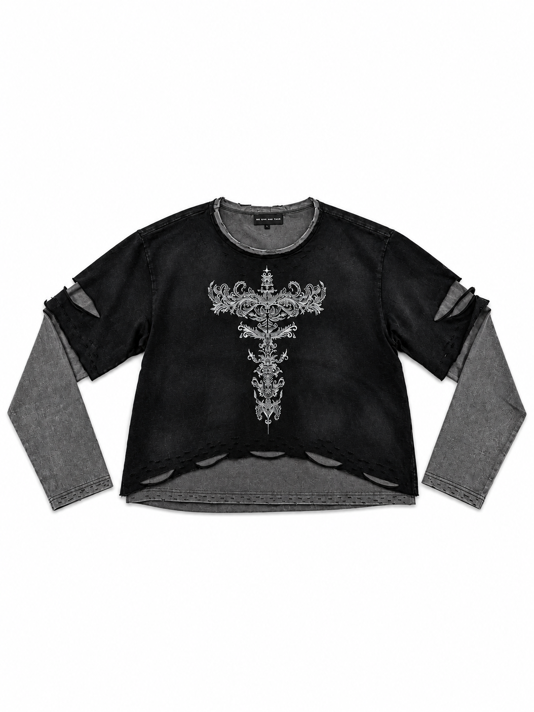 【DIG YOUR OWN GRAVE】TRIBAL CROSS LAYERED TOP