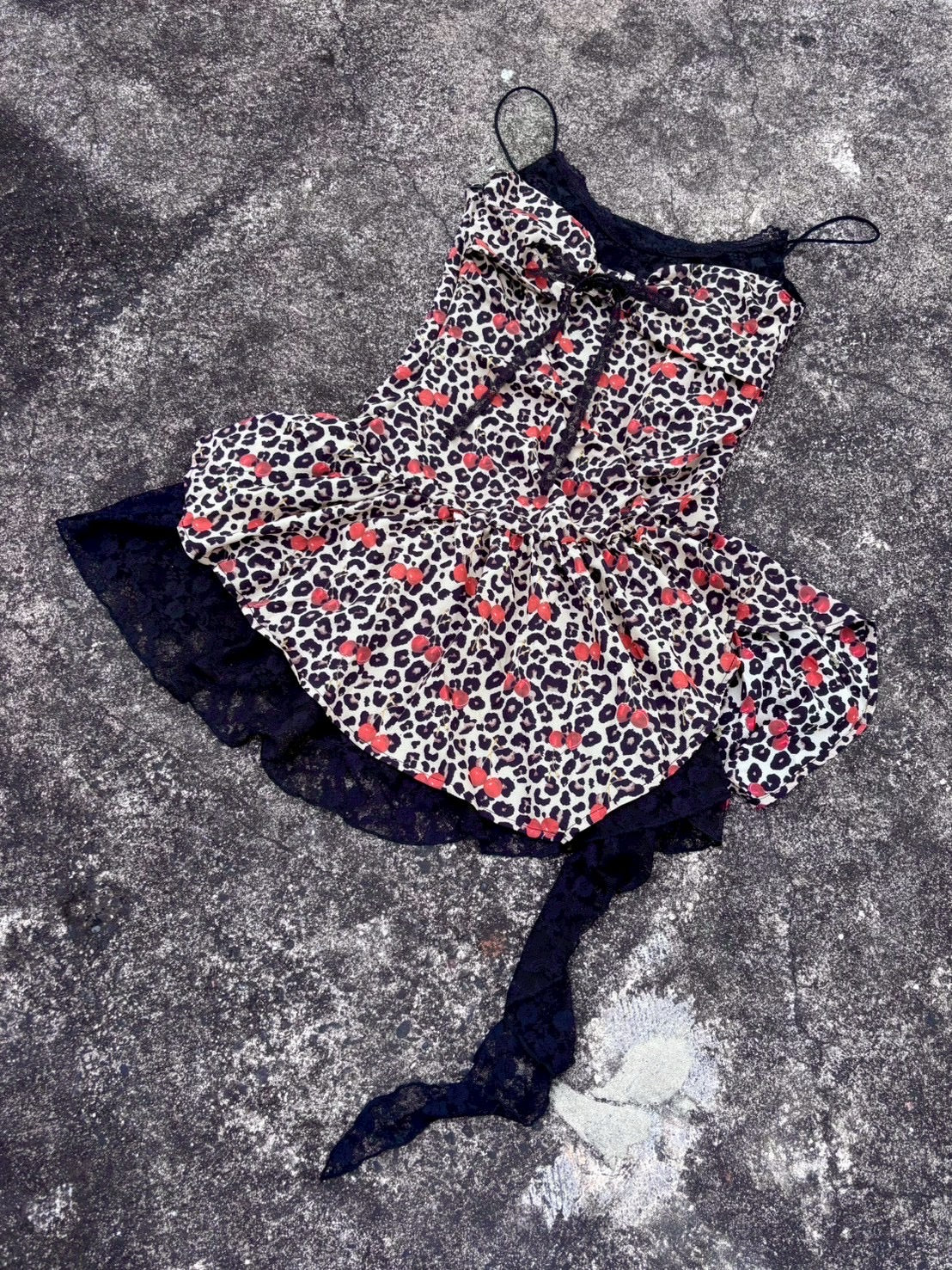 7/11 20:00発売【BABY09】leopard frill lace sleeveless
