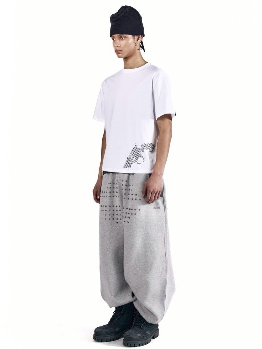 【AAKAM】Go-Cross Studded SweatPants