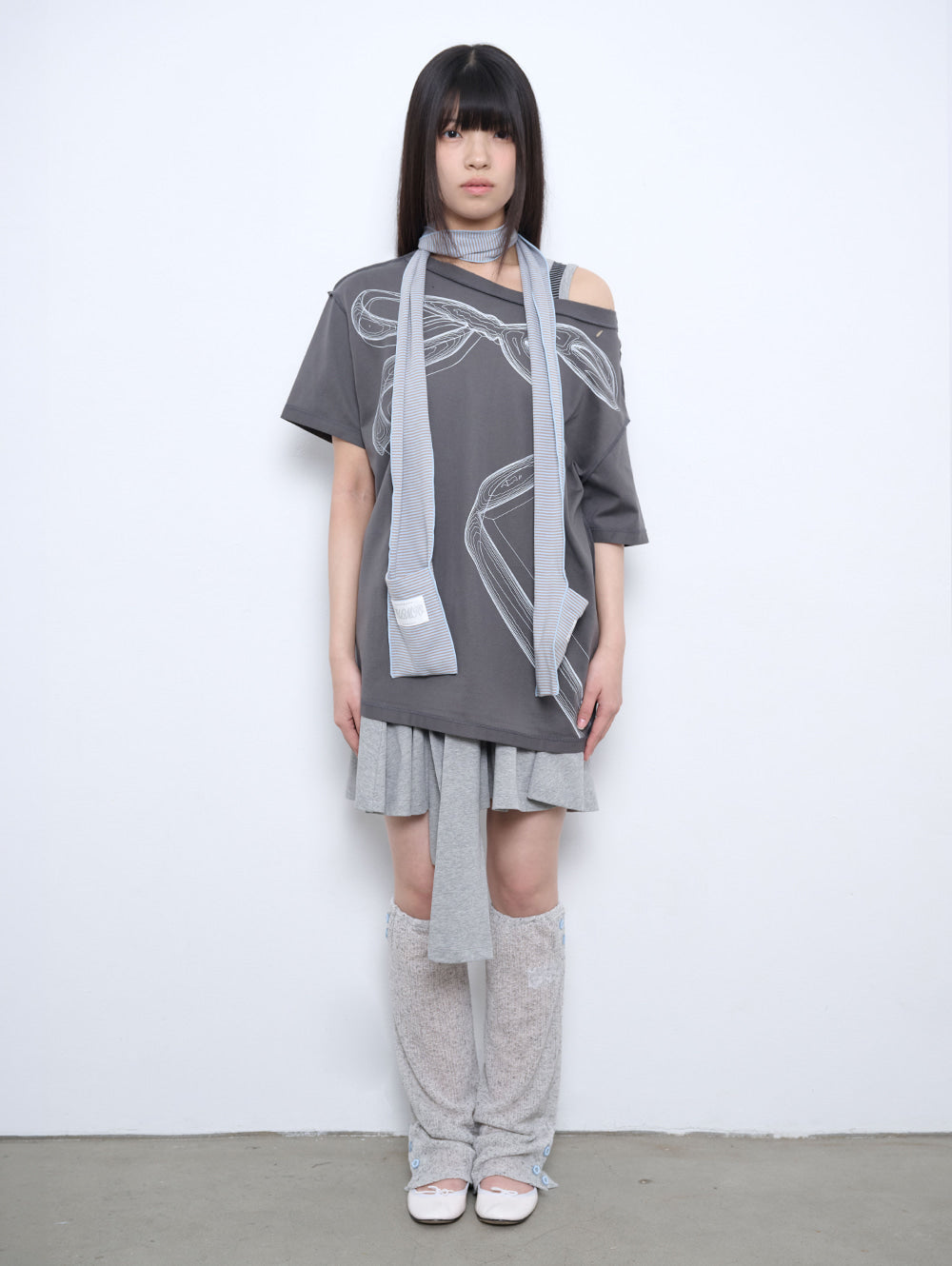 6/8 21:00発売【TUOMIO】CROCHET LEG WARMER