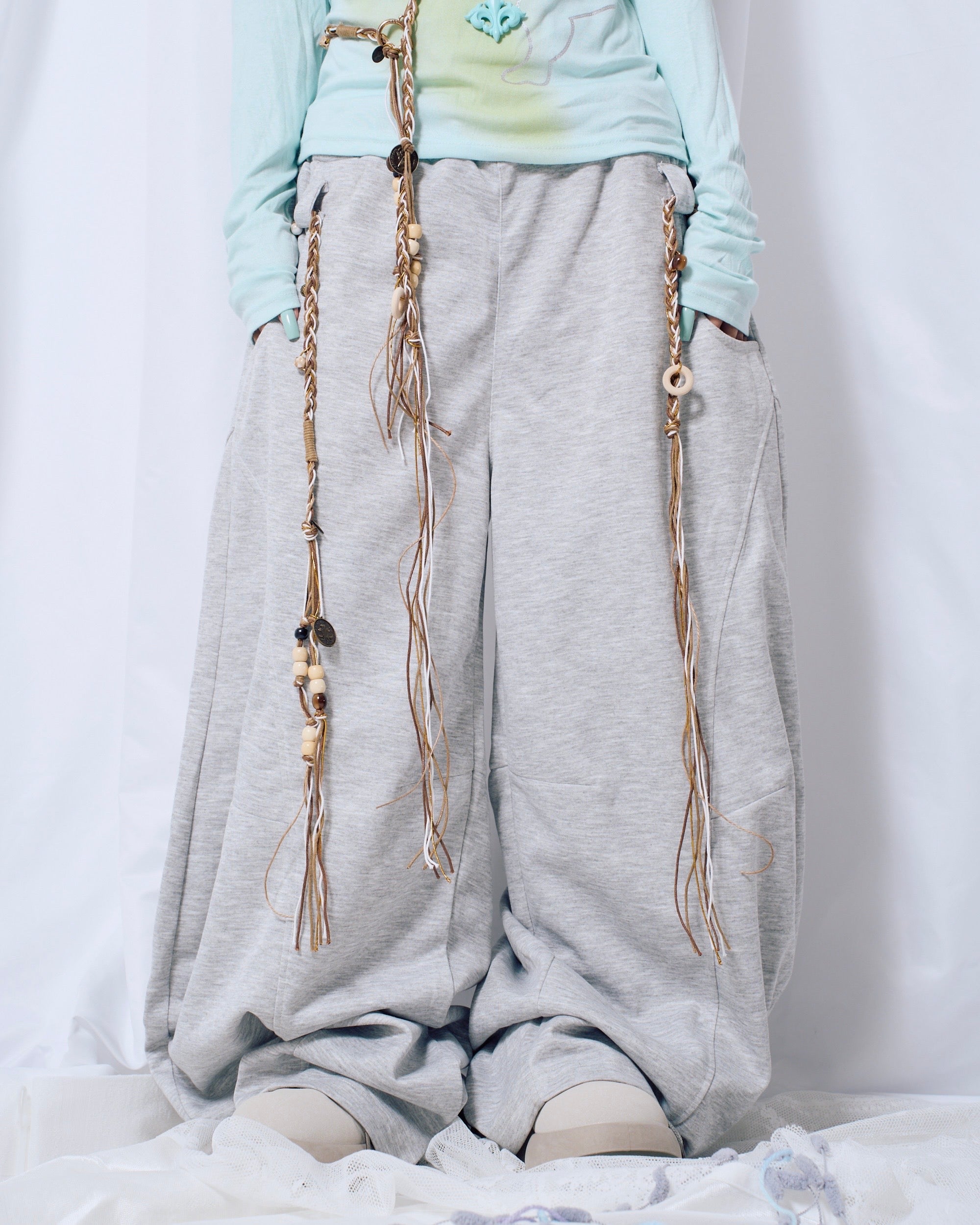 9/25 20:00 発売【Nerd out XU】nomad rope sweat pants