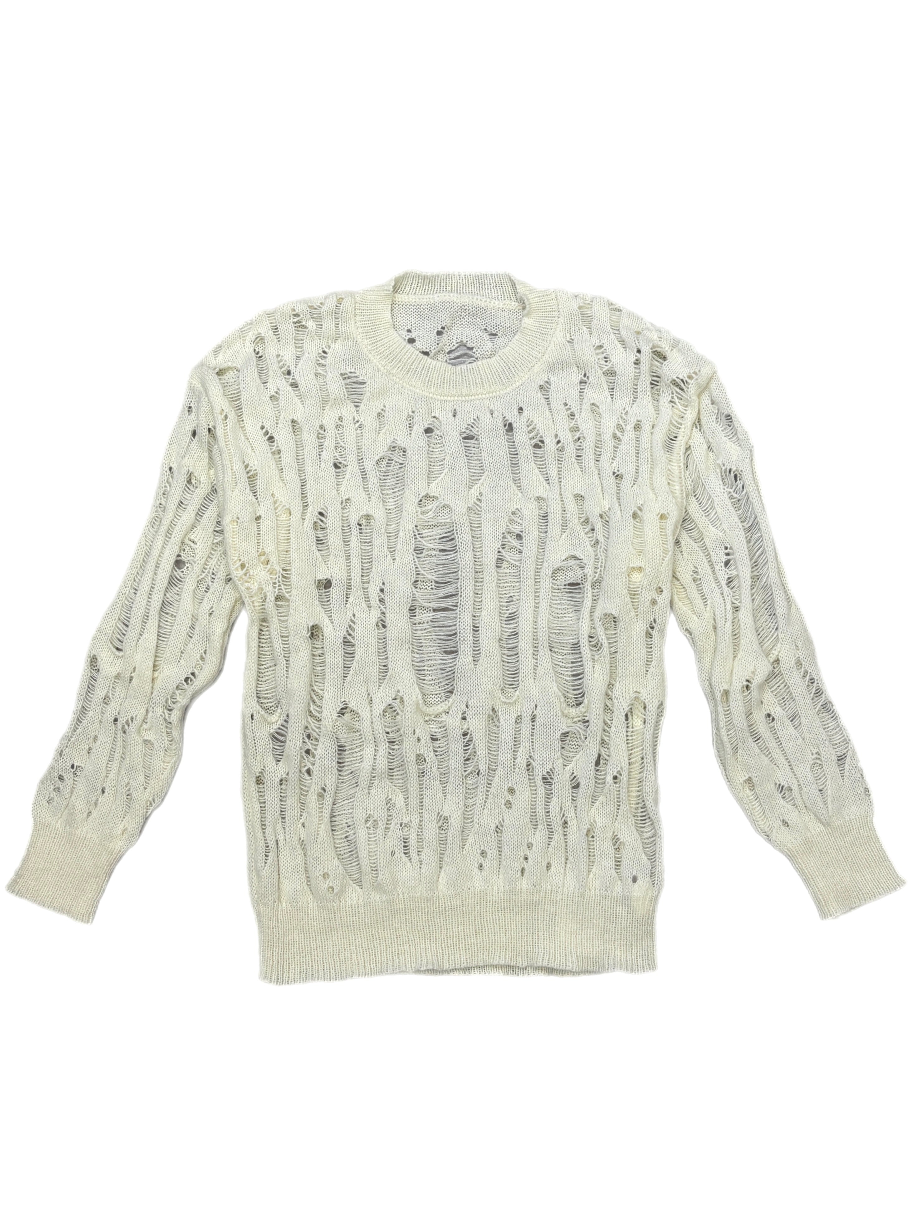 国際配送【Never mind the XU】damage loose knit