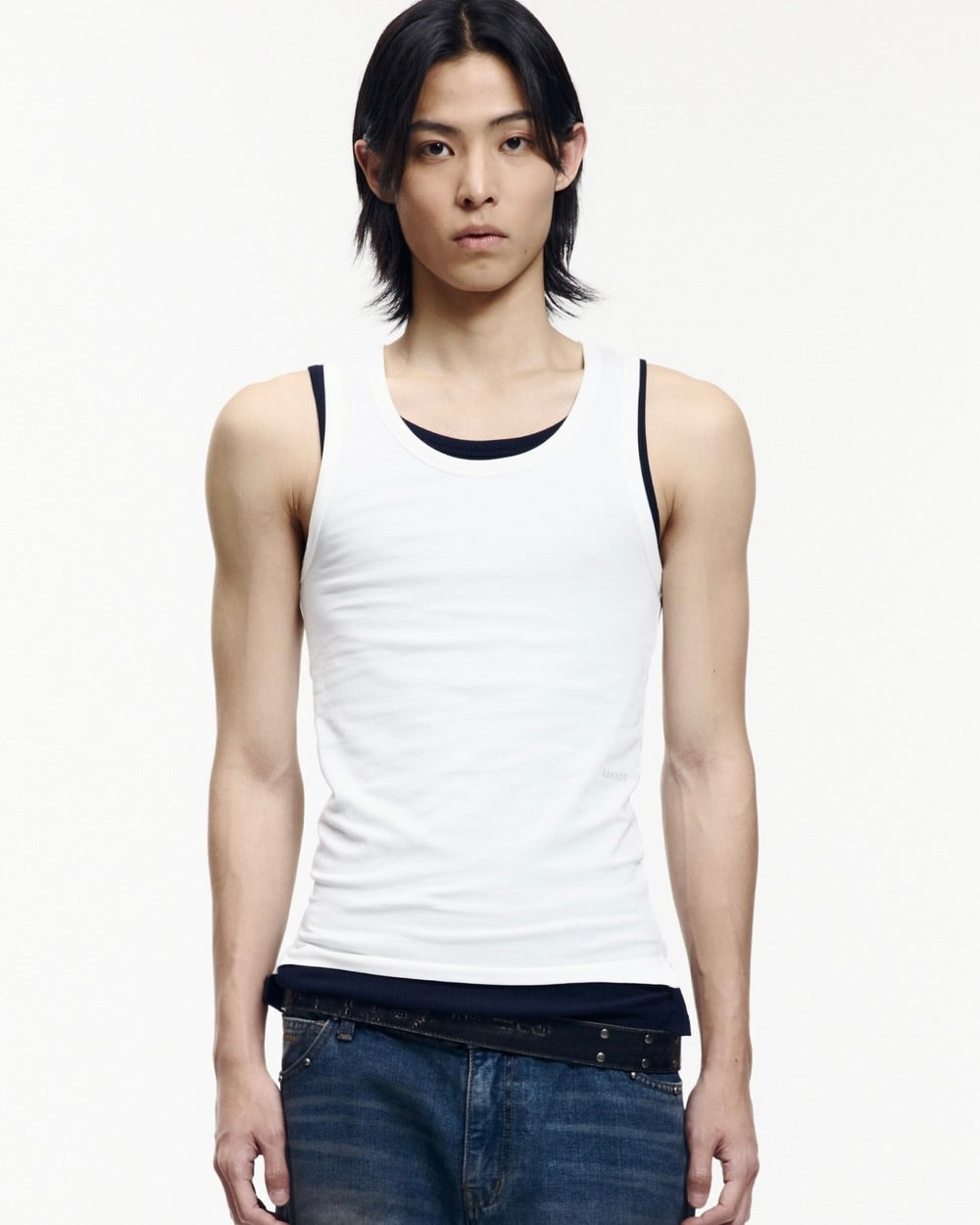 【AAKAM】2-Piece Layered Sleeveless