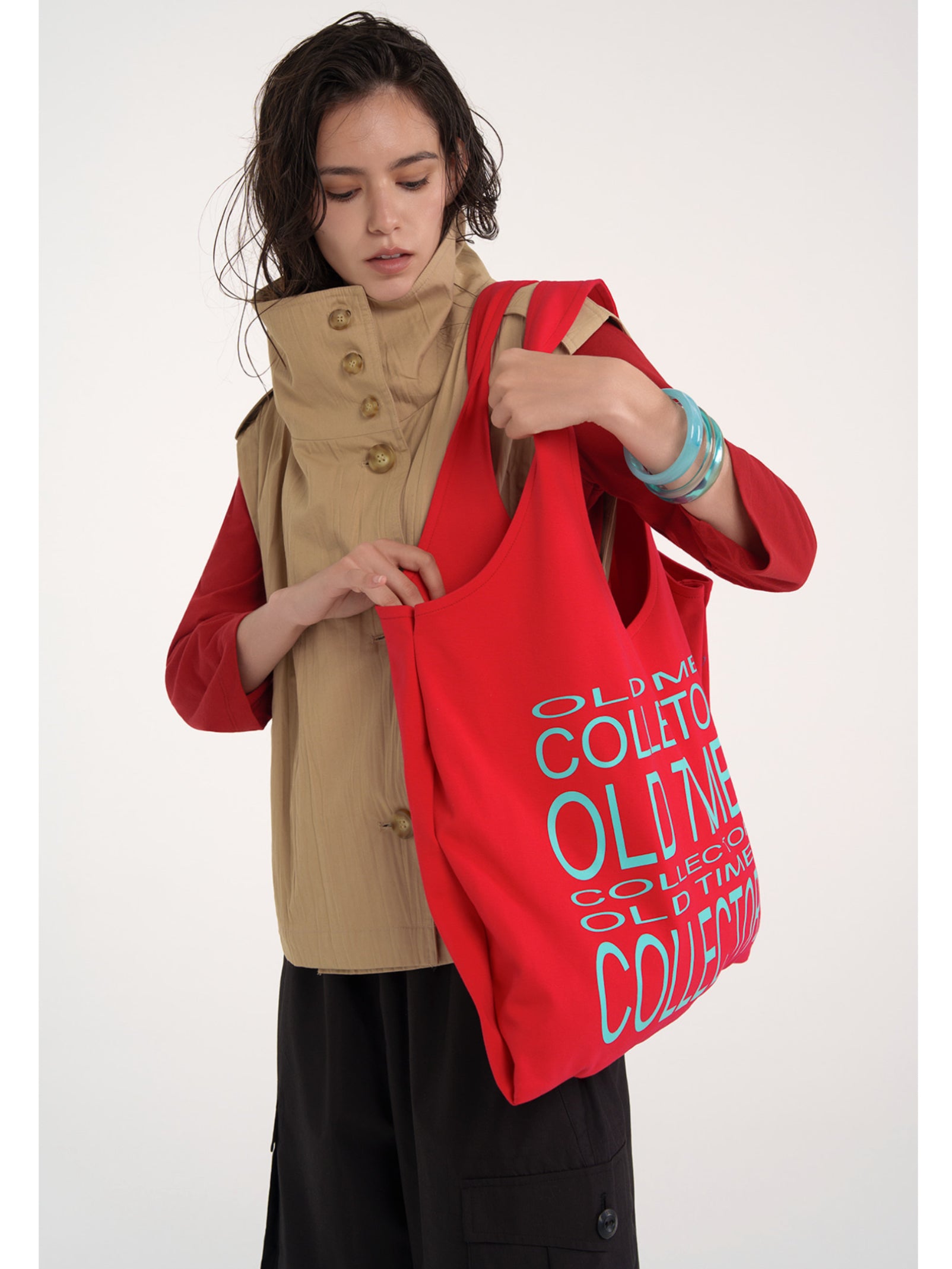 【ESC STUDIO】Big old timer market bag