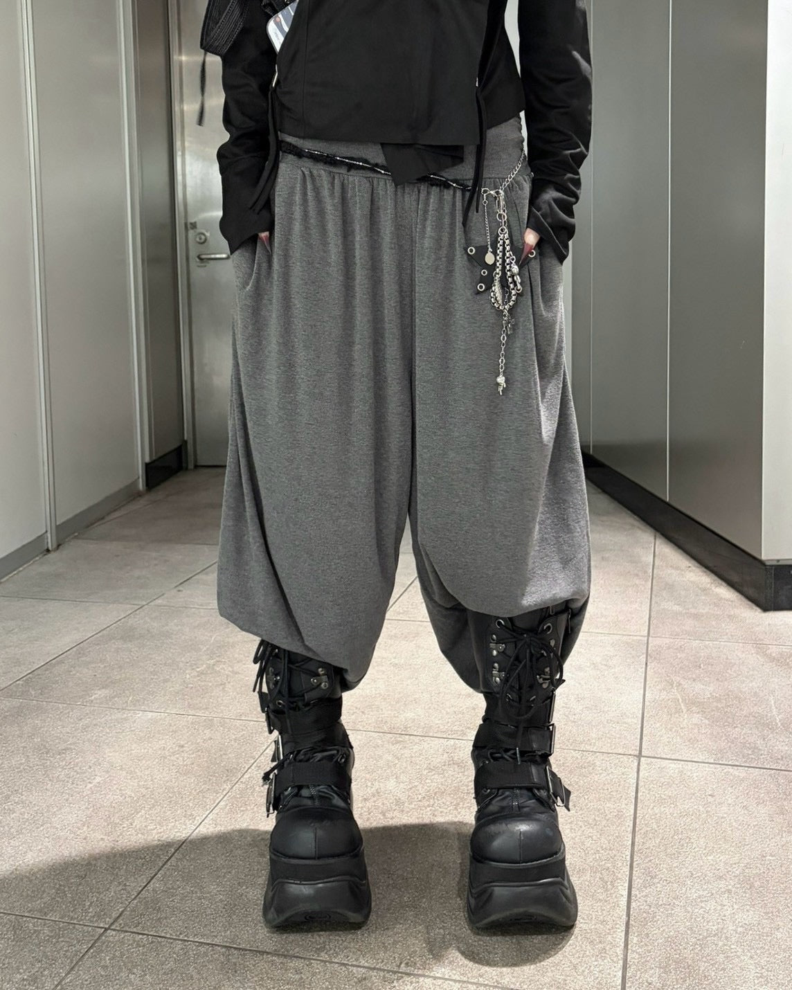 受注制【nmtc+】sweat sarouel pants (3color)
