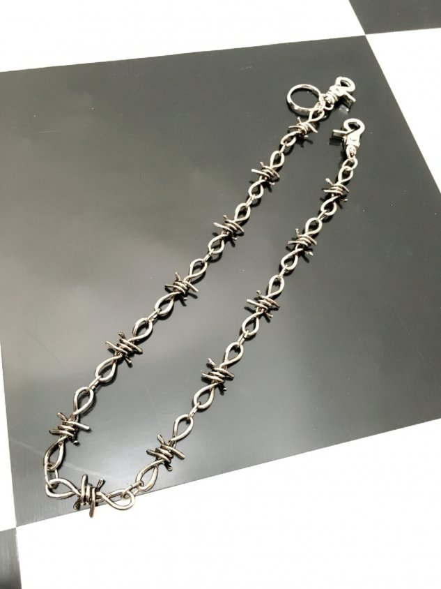 受注制【Never mind the XU】barbed wire (bracelet/necklace/wallet chain) / 【ネバーマインドザエックスユー】バーブドワイヤーブレスレットネックレスウォレットチェーン