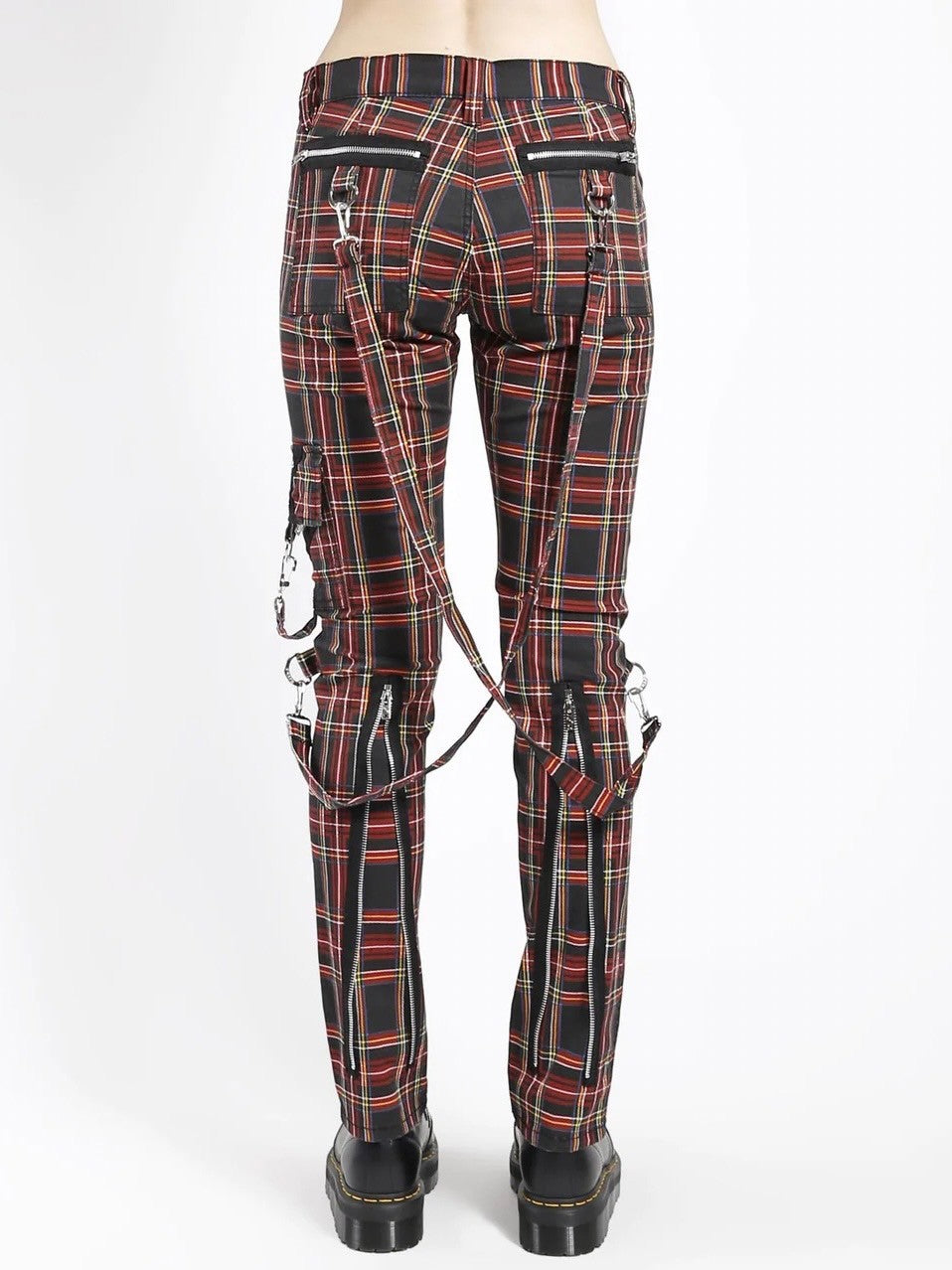 【TRIPP nyc】CLASSIC STRAP PANT[IS674MP] / 【トリップ エヌワイシー】ストラップボンテージジップデザインチェックパンツ