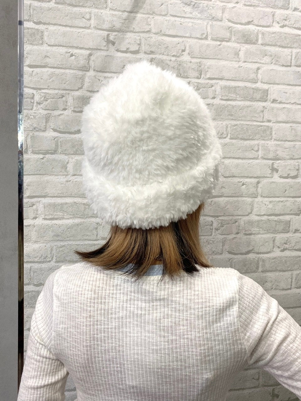 受注制【Never mind the XU】fur beanie (2color)
