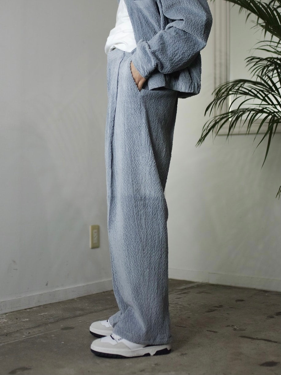 受注制【Chikashitsu +】set up high waist corduroy pants (3color)