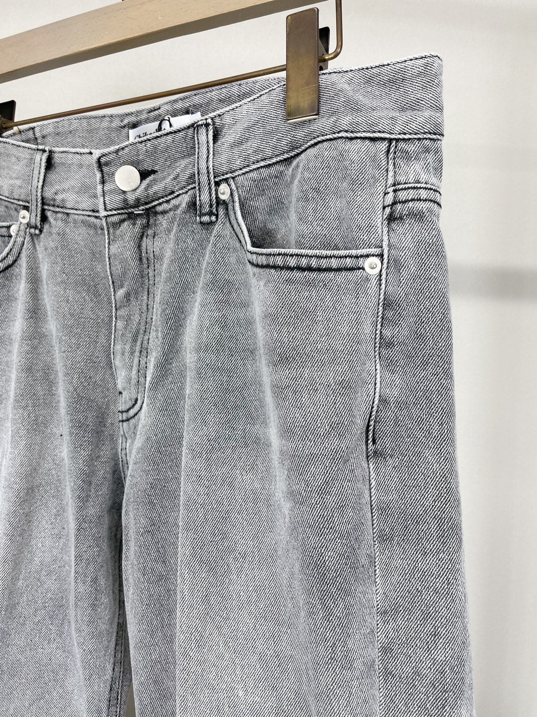 受注制【Chikashitsu +】semi wide denim pants