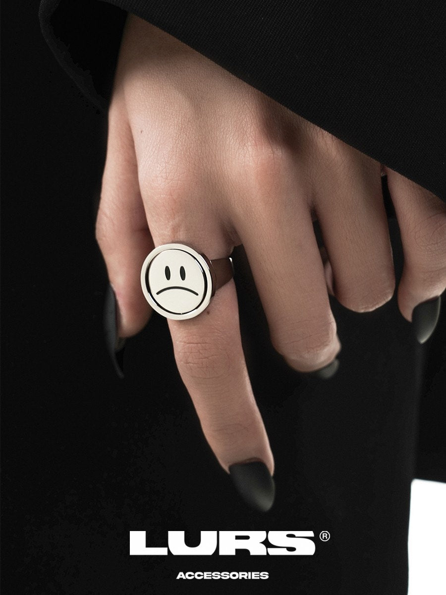 【LURS】Flip the smiley face ring