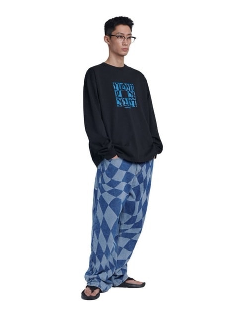 【NOMANUAL】SQR GRAPHIC LONG SLEEVE TEE