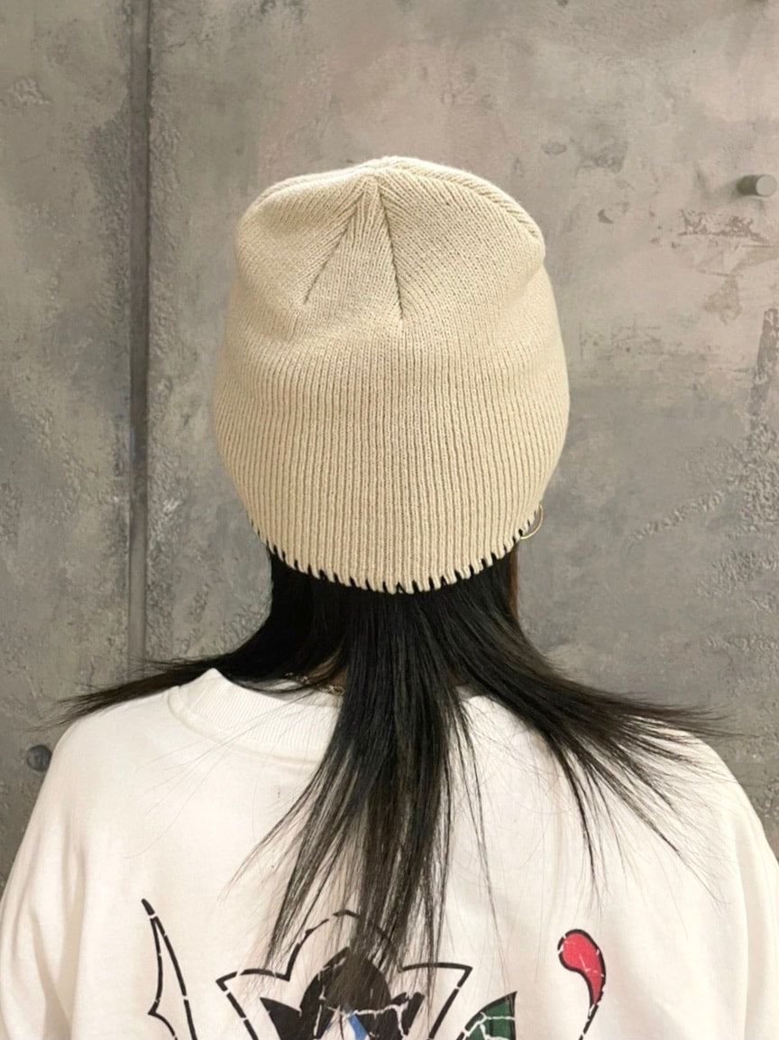 受注制【Never mind the XU】stitch beanie 2 (2color)
