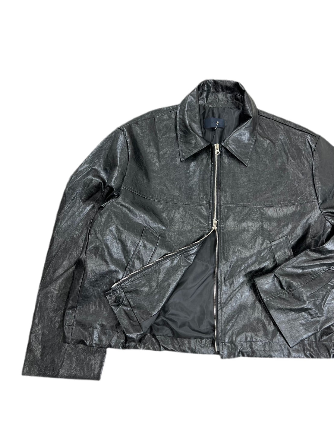 受注制【Chikashitsu +】leather short blouson
